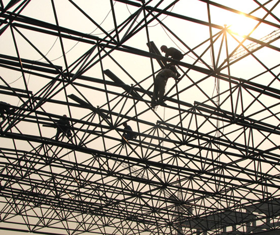 辉县厂房网架安装